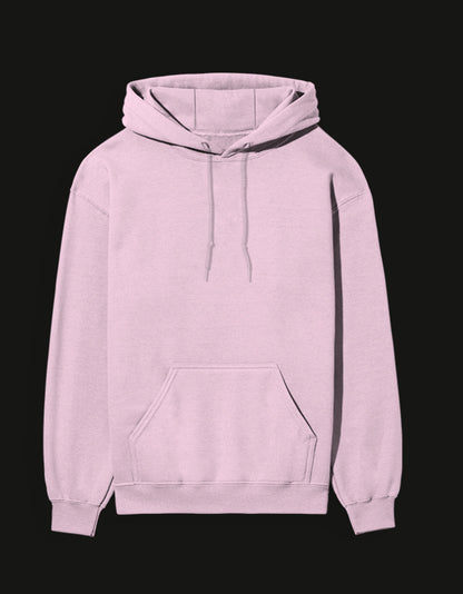 Light pink NAGI anime hoodie made from soft fabric with a front pocket and adjustable hood