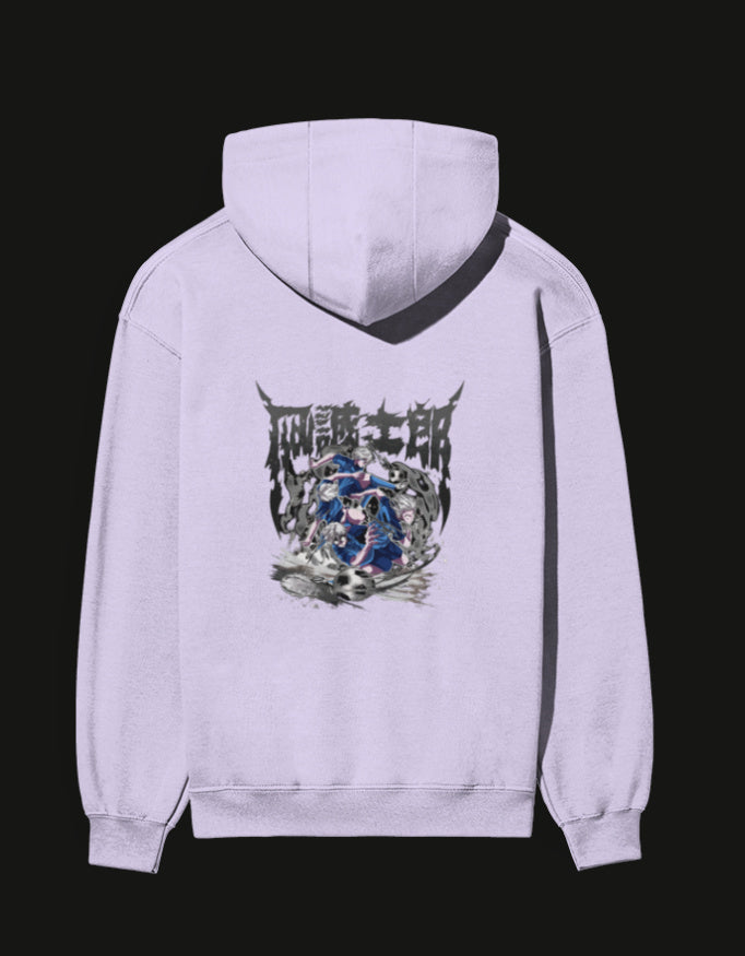 Purple NAGI anime hoodie featuring an eye-catching graphic design on the front