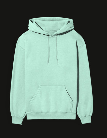 Mint Green NAGI anime hoodie with a spacious front pocket and adjustable drawstring hood
