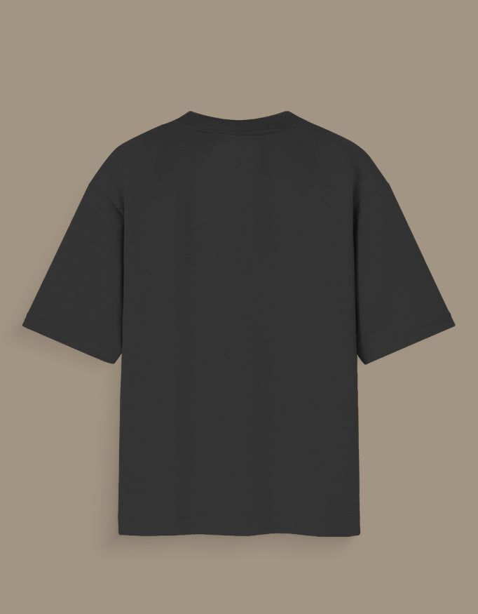 Back view of black narcos glow in the dark t-shirt with short sleeves and crew neck