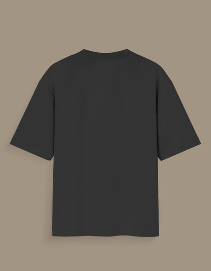 Back view of black narcos glow in the dark t-shirt with short sleeves and crew neck