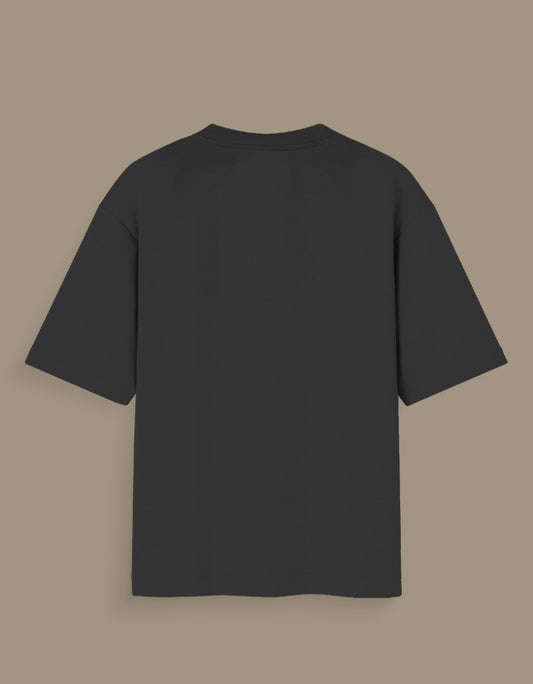 Back view of black narcos glow in the dark t-shirt with short sleeves and crew neck