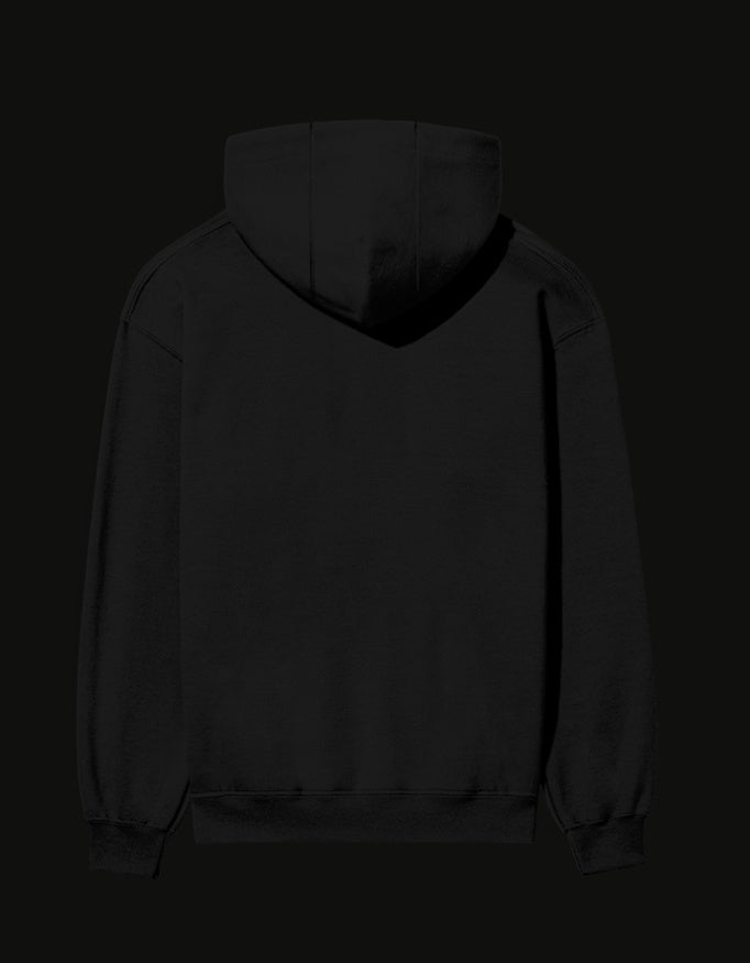 Black NO MERCY anime hoodie featuring a comfortable and stylish design for fans