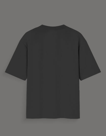 Black plain t-shirt back view suitable for One Piece Gear 5 merch India fans
