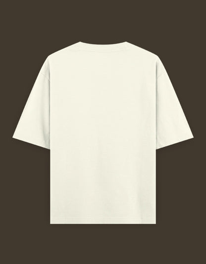 Back view of off white cotton t shirt from AnimeVerseStore showing plain design blue lock artist tee for customization