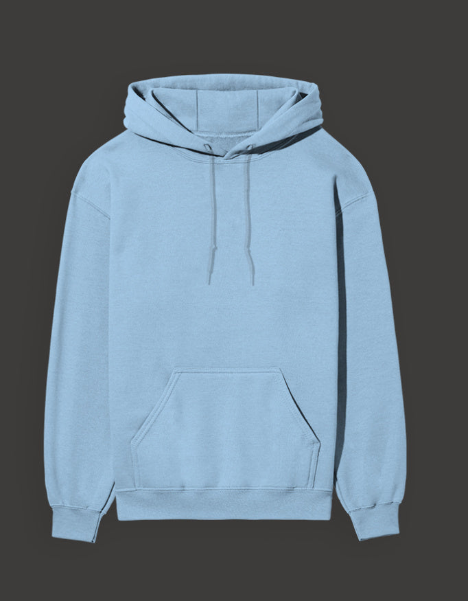 Light blue Pepe frog hoodie for Gen Z with a cozy design and front pocket