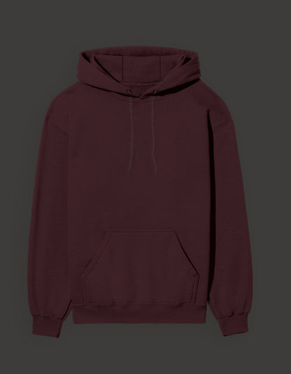 Burgundy Pepe frog hoodie for Gen Z with a cozy front pocket and adjustable drawstring