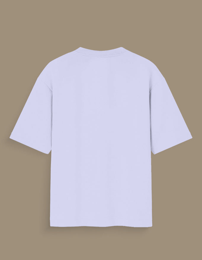 Plain white personalized oversized T-shirt India with short sleeves and relaxed fit from AnimeVerseStore