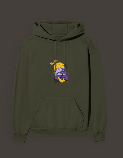 Pikachu Uchiha hoodie in olive green featuring a unique anime design for fans