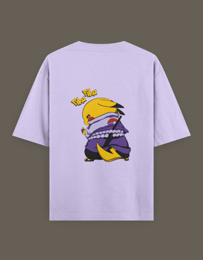 Pikachu Uchiha t-shirt featuring a playful design of Pikachu in a ninja outfit