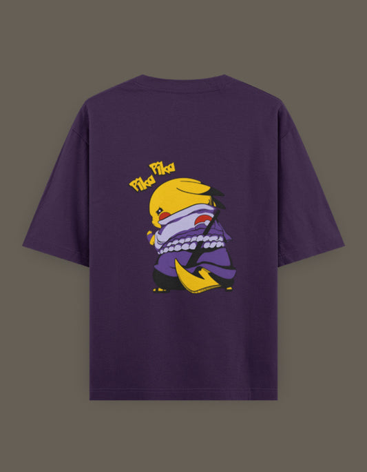 Pikachu Uchiha t-shirt featuring a playful design of Pikachu in ninja attire