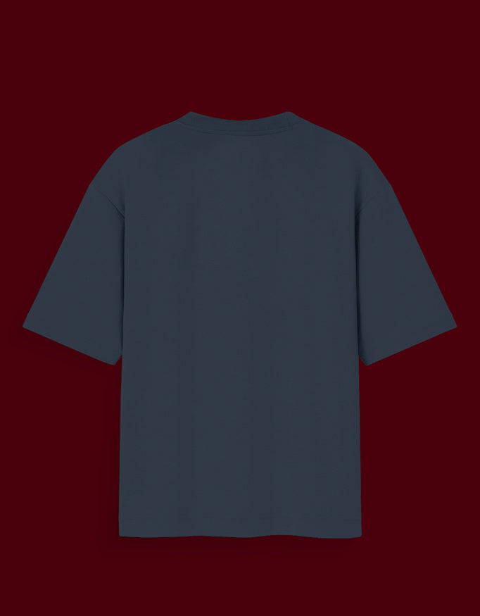 Back view of plain dark blue Shanks glow in the dark t-shirt from AnimeVerseStore