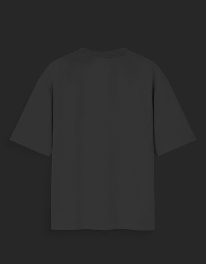 Back view of black smoked and summoned tee with short sleeves and classic fit from AnimeVerseStore