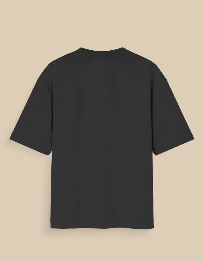 Black Social Introvert glow in the dark t-shirt from AnimeVerseStore showing the back view