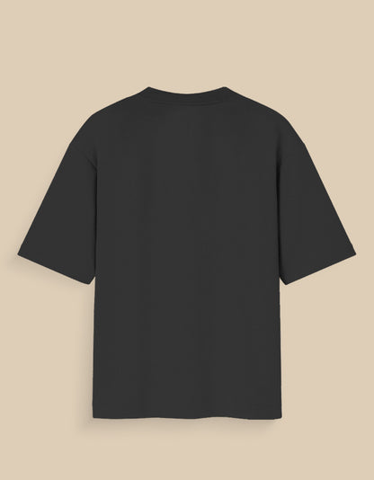 Black Social Introvert glow in the dark t-shirt from AnimeVerseStore showing the back view