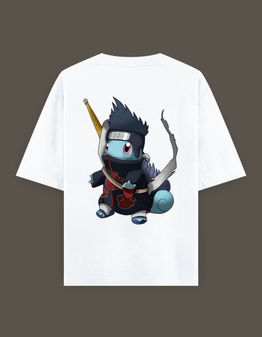Squirtle Akatsuki t-shirt featuring a cool Squirtle character in ninja attire