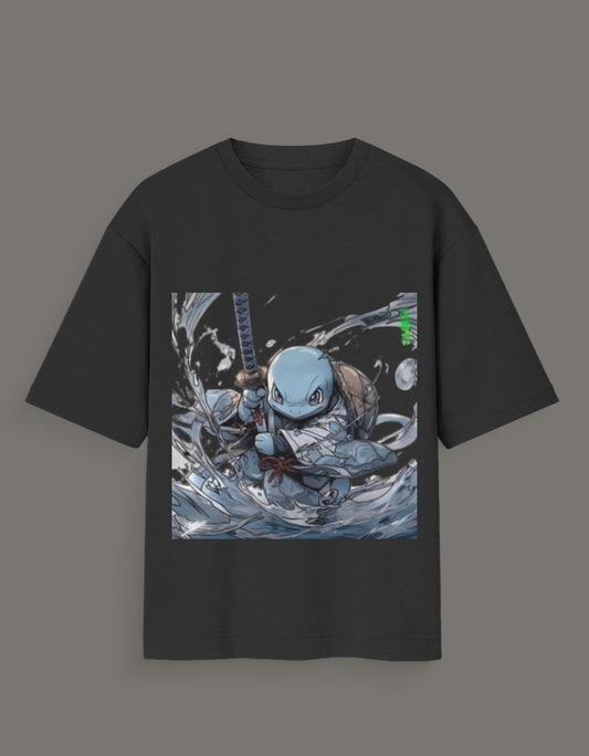 Squirtle Water Hashira t-shirt featuring a dynamic graphic of Squirtle in water action