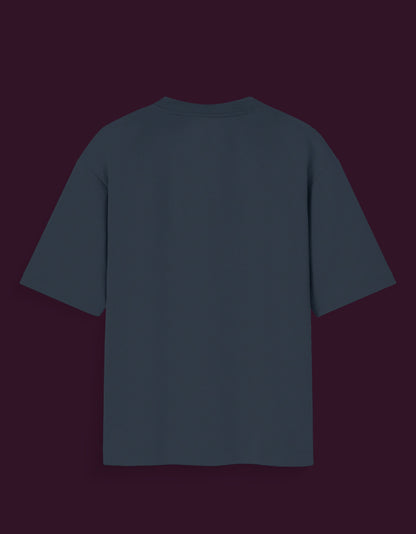 Back view of sukuna glow in the dark t-shirt in dark color with short sleeves from AnimeVerseStore