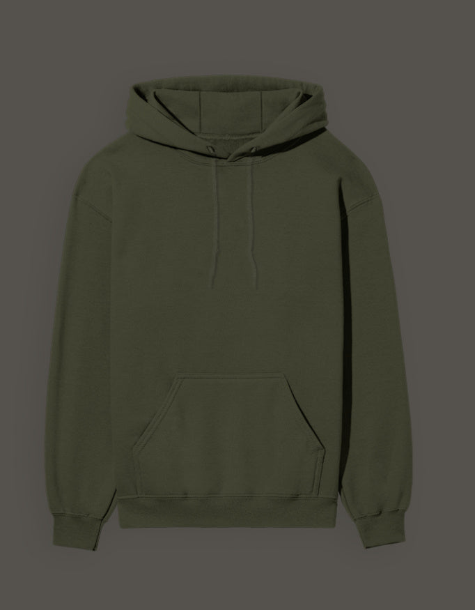 Stylish olive green ultimate clown anime hoodie with front pocket and adjustable drawstring