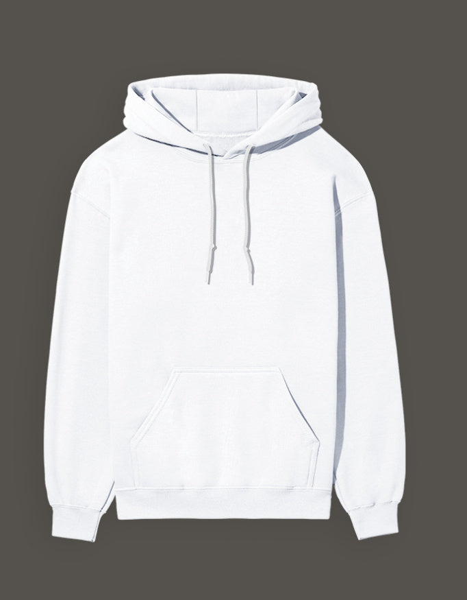 White ultimate clown anime hoodie featuring a comfortable fit and spacious front pocket
