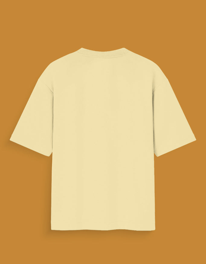 Back view of a beige Vegeta Goku limited edition t-shirt from AnimeVerseStore with short sleeves