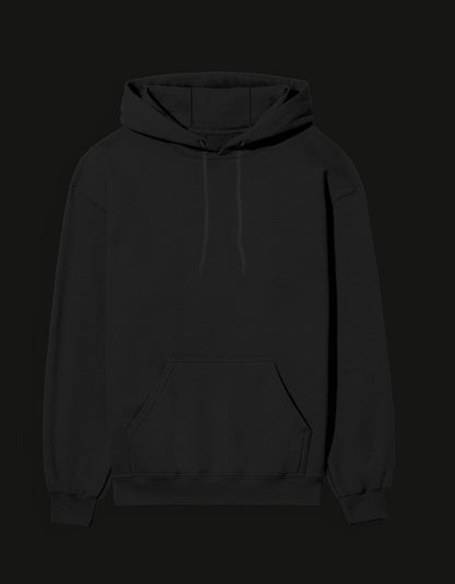 Black hoodie for fans featuring Yujiro Hanma hoodie design with a cozy front pocket