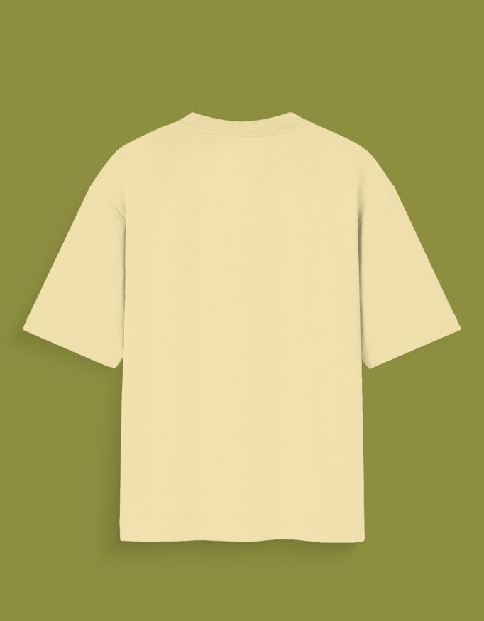 Beige blank t-shirt with a relaxed fit, ideal for casual wear, Zenitsu t-shirt India