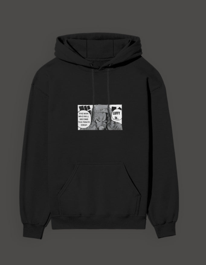 Black Zoro sacrifice hoodie featuring a graphic print for anime fans and collectors